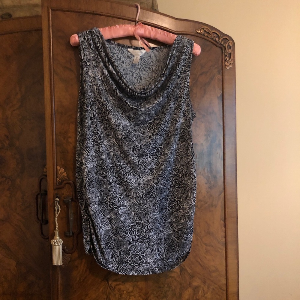 Maternity sleeveless top size S Three Seasons Maternity black white